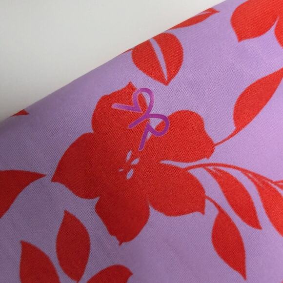 Ruby Ribbon Diva Lace Cami Tank Top Red Hibiscus Shaping Shapewear Purple Shirt - Picture 5 of 7